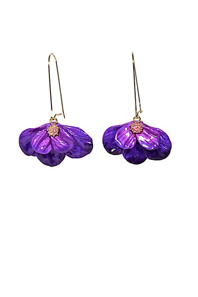 NARRU NARRU handmade earrings, flower-shaped, chandelier, Milena 22