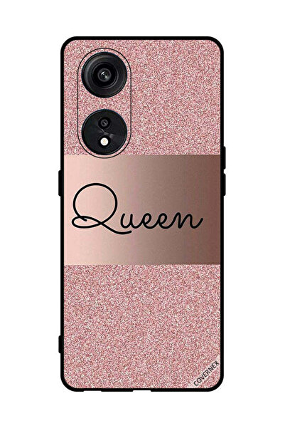 Covernex غطاء حماية لهاتف Oppo Reno8 T 5G بخلفية لامعة من Queen Glitters