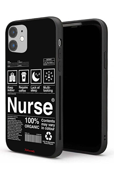 Tolwak Apple iPhone 11 Protective Case Nurse Sticker