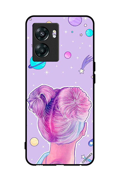 Covernex غطاء حماية لهاتف OnePlus Nord N300 برسومات فتاة ونجوم الفضاء