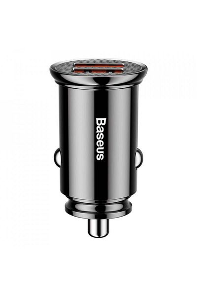 Baseus Încărcător auto 2x USB 5A, QC 3.0 - (CCALL-YD01) - Negru