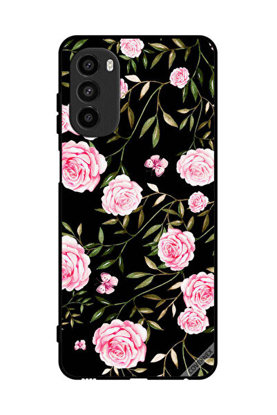 Covernex غطاء حماية لهاتف موتورولا موتو جي 52 وردي اللون في باقات من الأوراق ...