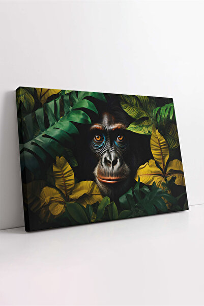 KOSS Dijital Pictură pe pânză cu maimuță, pictură decorativă cu cimpanze, pân...