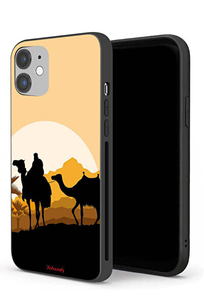 Tolwak غطاء حماية لجهاز آبل آيفون 12 ميني - فن الجمال في الصحراء