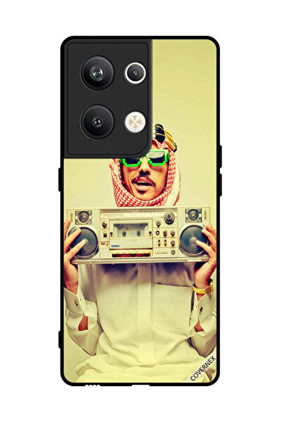 Covernex غطاء حماية لهاتف Oppo Reno 9 Pro Plus يحمل جهاز موسيقى عتيق