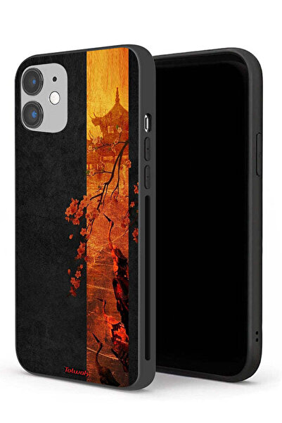 Tolwak جراب حماية لجهاز Apple iPhone 12 mini بألوان الخريف الفنية