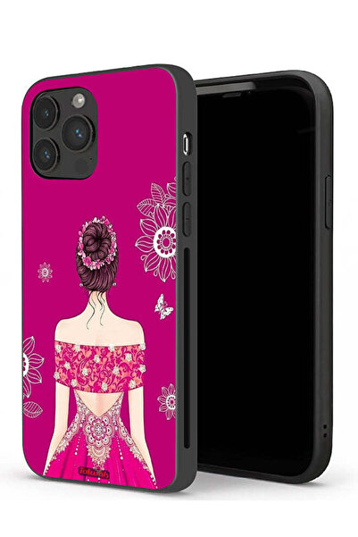 Tolwak جراب حماية لجهاز Apple iPhone 13 Pro Max بتصميم فتاة وزهور