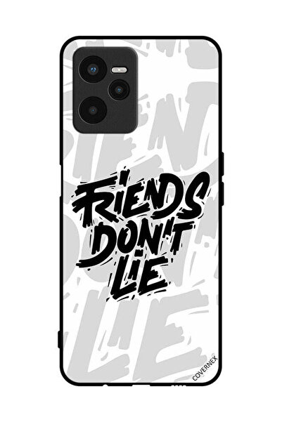 Covernex غطاء حماية لهاتف Realme C35 بخط اليد "أصدقاء الخط لا يكذبون"