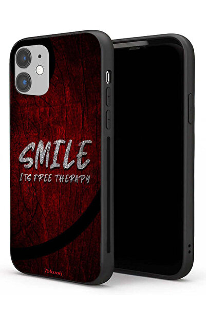 Tolwak Apple iPhone 11 Protective Case Smile Its Free Therapy