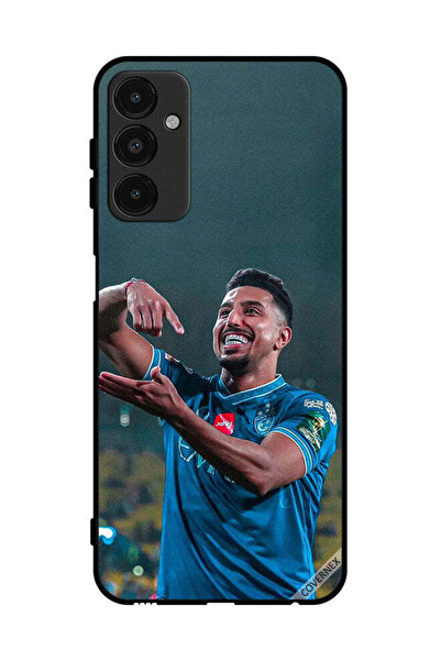 Covernex غطاء حماية لهاتف سامسونج جالاكسي A14 5G سالم الدوسري يحمل كرة قدم