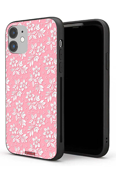 Tolwak Apple iPhone 11 Protective Case Flowers Background Pattern