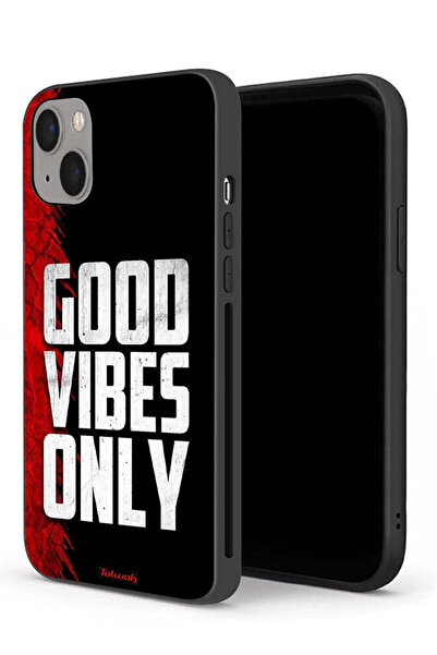 Tolwak جراب حماية لجهاز Apple iPhone 13 - Good Vibes فقط