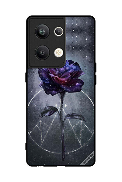 Covernex غطاء حماية لهاتف Oppo Reno 9 Pro Plus بخلفية زهور داكنة