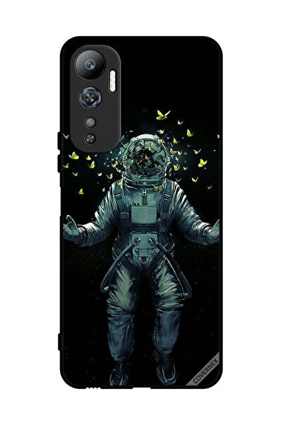 Covernex غطاء حماية لهاتف Infinix Hot 20 - رائد فضاء وفراشات