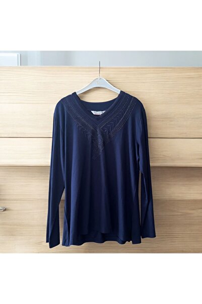 Pelikan ياقة على شكل حرف V من الليكرا بالكامل، قطن ممشط عالي الجودة للأم الأنيقة