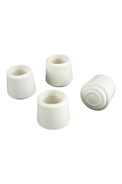Magic Sliders 4-Piece Durable Furniture Leg Rubber Tips White
