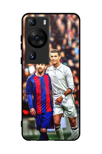 Covernex غطاء حماية لهاتف هواوي بي 60 ميسي وكريستيانو رونالدو