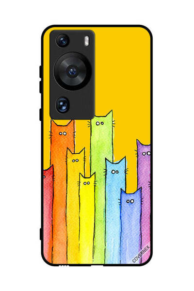 Covernex غطاء حماية لهاتف هواوي بي 60 برو - تصميم دمية قطة