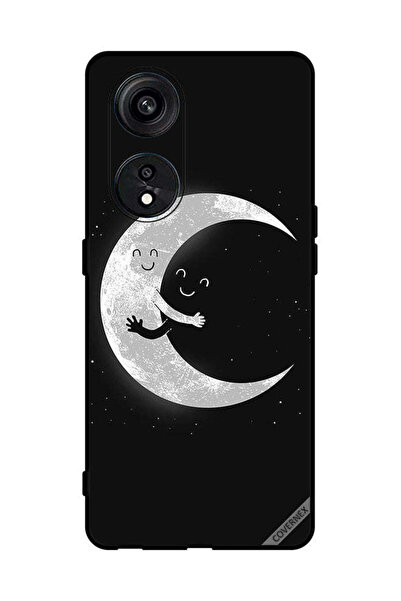 Covernex غطاء حماية لهاتف Oppo Reno8 T 5G عناق القمر والسماء المظلمة