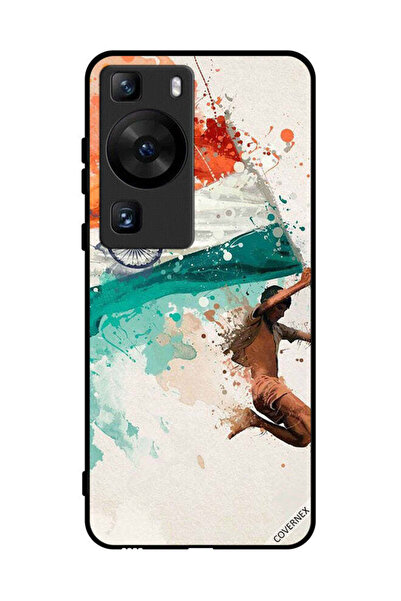 Covernex غطاء حماية لهاتف هواوي بي 60 يحمل علم الهند أثناء الطيران