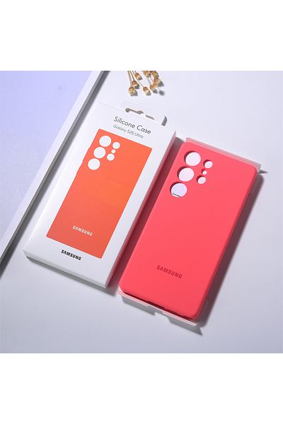 Samsung for S25 Ultra Red for Samsung Galaxy S25 Ultra/S25 Plus/S25 + Liquid Silicone Phone Case Cover Soft