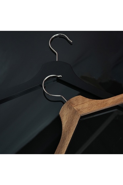 NYN Premium Doğal Ahşap Askı Pantolon Ve Gömlek Uyumlu 5 Adet