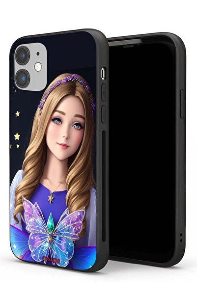 Tolwak Apple iPhone 11 Protective Case Cute Butterfly Girl
