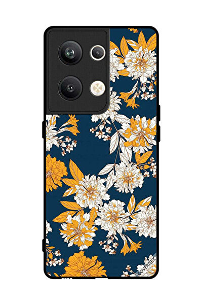 Covernex غطاء حماية لهاتف Oppo Reno 9 Pro Plus بخلفية زهور وأوراق