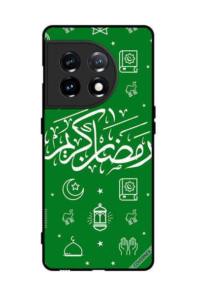 Covernex غطاء حماية لهاتف ون بلس 11 - رمضان كريم - أخضر