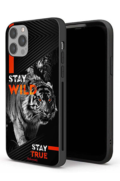 Tolwak جراب حماية لجهاز Apple iPhone 12 Pro Max - Stay Wild Stay True