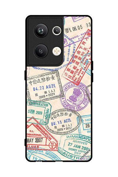 Covernex غطاء حماية لهاتف Oppo Reno 9 Pro Plus بنمط طوابع السفر