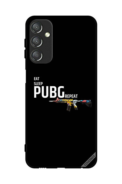 Covernex غطاء حماية لهاتف سامسونج جالاكسي A24 4G Eat Sleep Pubg Repeat