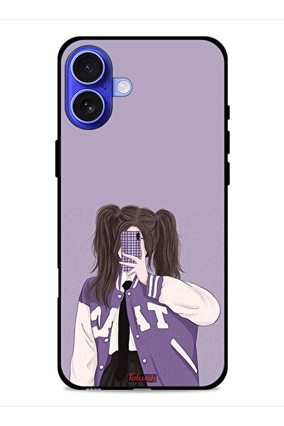 Tolwak غطاء حماية لجهاز Apple iPhone 16 لالتقاط صور سيلفي