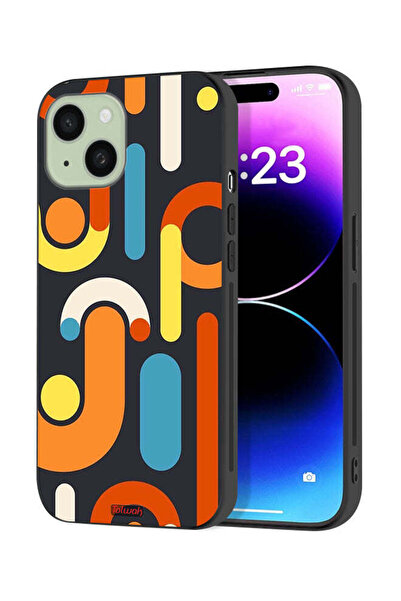 Tolwak Apple iPhone 15 Plus Protective Case Cover Pattern