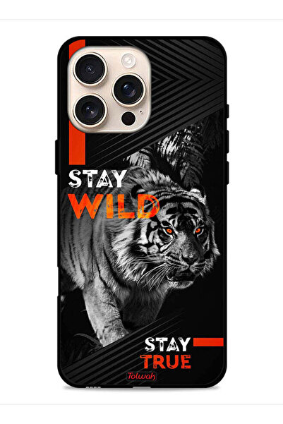 Tolwak غطاء حماية لجهاز Apple iPhone 16 Pro - Stay Wild Stay True