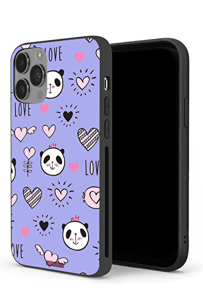 Tolwak غطاء حماية لجهاز Apple iPhone 14 Pro بتصميم Love And Panda Doodle