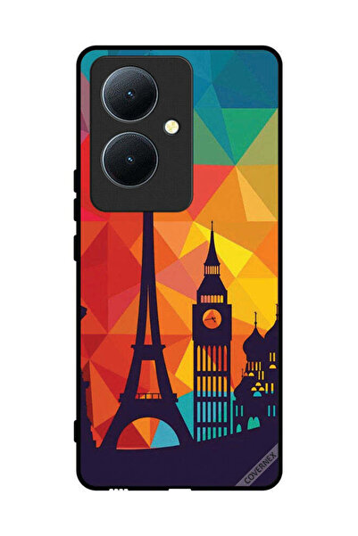 Covernex غطاء حماية لهاتف Vivo Y78 5G بنمط باريس الملون