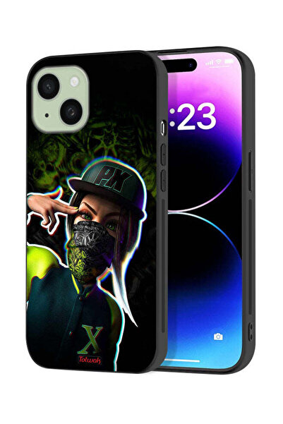 Tolwak Apple iPhone 15 Plus Protective Case Cover Girls Aesthetic Art