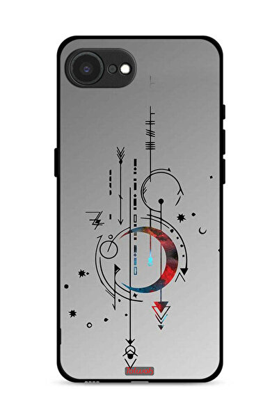 Tolwak غطاء حماية لجهاز Apple iPhone 16e بنمط فني القمر والسهام