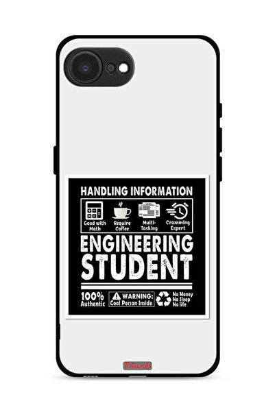 Tolwak غطاء حماية لجهاز Apple iPhone 16e - ملصق طالب هندسة