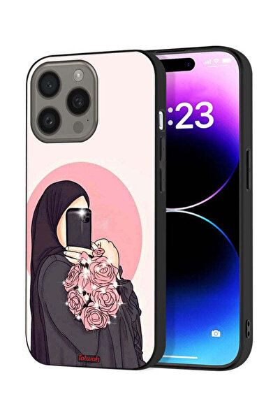 Tolwak غطاء حماية لجهاز Apple iPhone 15 Pro بتصميم فن التقاط صور سيلفي أثناء ...