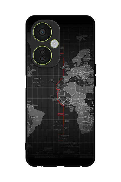 Covernex غطاء حماية لهاتف OnePlus Nord CE 3 Lite خريطة العالم