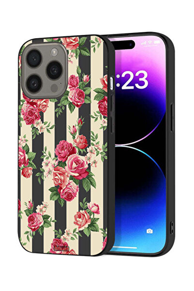 Tolwak غطاء حماية لجهاز Apple iPhone 15 Pro بنقشة الورود