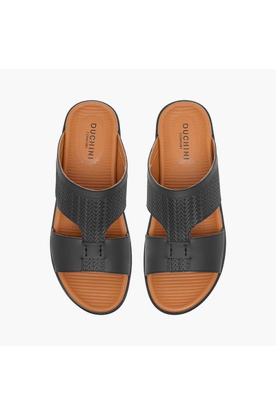 Duchini Duchini Men's Textured Slip-On Arabic Sandals