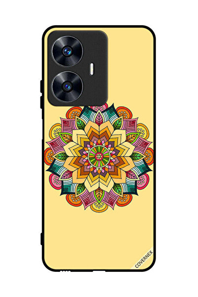Covernex غطاء حماية لهاتف Realme C55 بنمط ماندالا دائري
