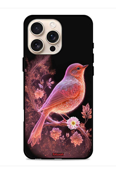 Tolwak غطاء حماية لجهاز Apple iPhone 16 Pro Max بتصميم طائر لطيف