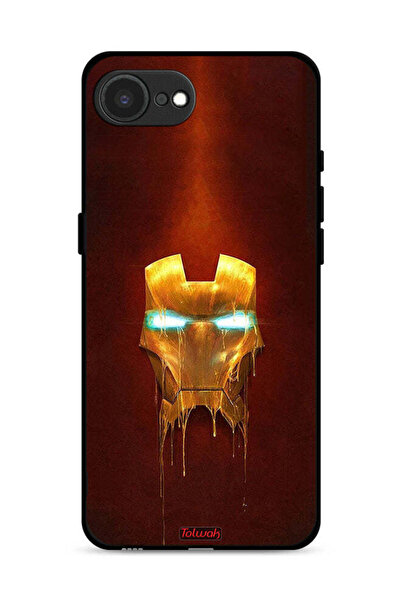 Tolwak غطاء حماية لجهاز Apple iPhone 16e بطبعة Iron Man Marvel Comics