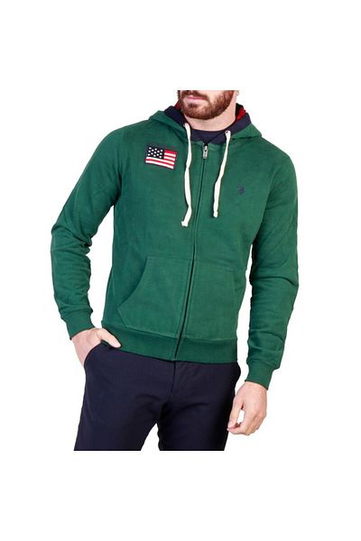 U.S. Polo Assn. Men's sports sweatshirt U.S. Polo Assn. 43482 47130 color Green size M