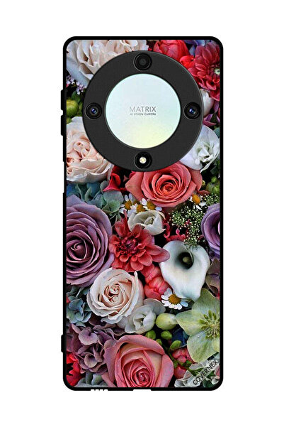 Covernex غطاء حماية لهاتف Honor X9a بنقشة الورود والأوراق