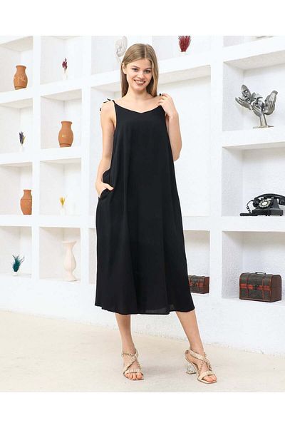 Vespo Women's Summer Dress Viscose with Pockets